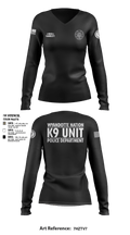 K9 Unit 27578074 Women's Long Sleeve V-neck Shirt - 6