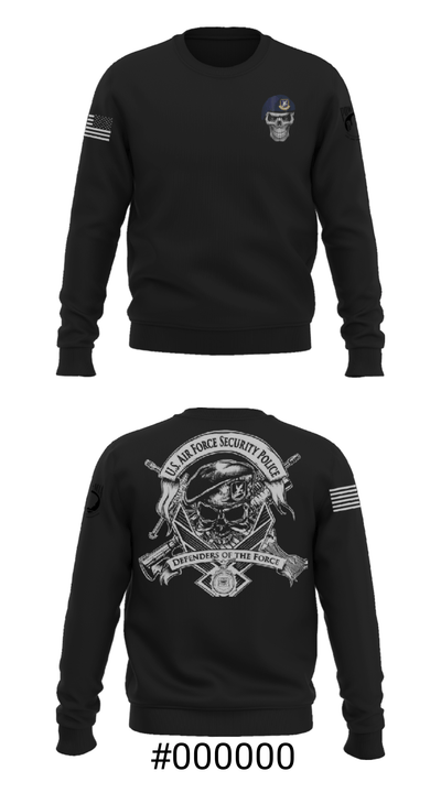 122d Security Forces Squadron 67227139 Crew Neck Sweatshirt - 7
