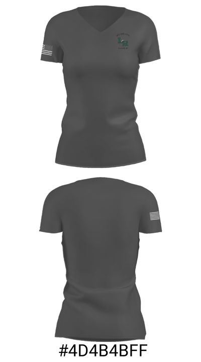 Lakewood Ranch High School Golf 70428177 Women's Short Sleeve V-neck Shirt - 23