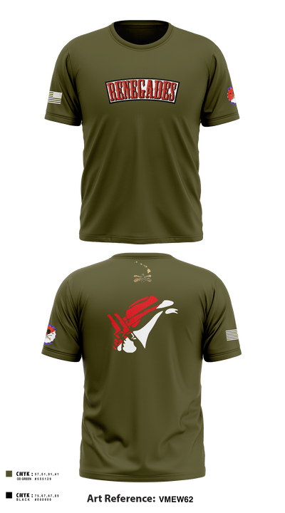2-6 Cav Alpha troop Renegades 57667590 Short Sleeve Performance Shirt - 10