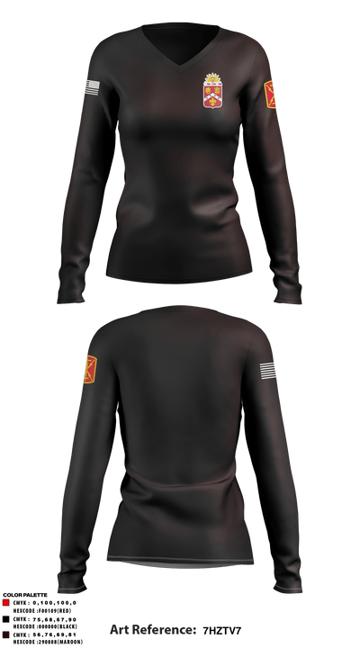 1-3 FA 23301758 Women's Long Sleeve V-neck Shirt - 3