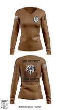 USS Detroit 43379409 Women's Long Sleeve V-neck Shirt - 49