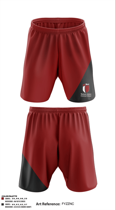 Walnut Grove Christian School 44391212 Athletic Shorts With Pockets - 3
