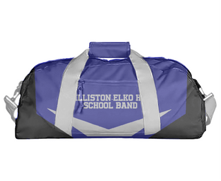 Duffle Bag, Williston-Elko High School Band, Spirit Store, Teamtime, Team time, sublimation, custom sports apparel, team uniforms, spirit wear, spiritwear, sports uniforms, custom shirts, team store, custom team store, fundraiser sports, apparel fundraiser