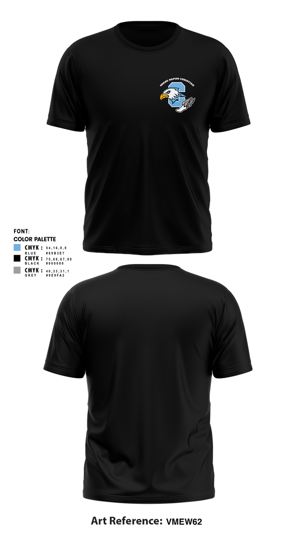 Short Sleeve Performance Shirt, Grand Rapids Christian Eagles, Track & Field, Teamtime, Team time, sublimation, custom sports apparel, team uniforms, spirit wear, spiritwear, sports uniforms, custom shirts, team store, custom team store, fundraiser sports, apparel fundraiser
