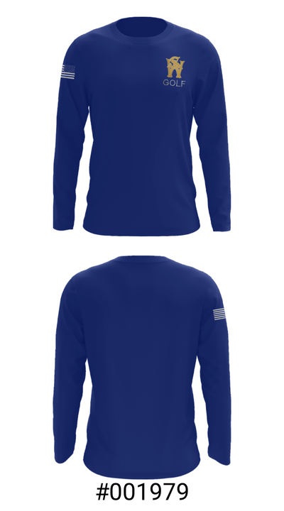 West Seattle High School Golf Team 9176643 Long Sleeve Performance Shirt - 18