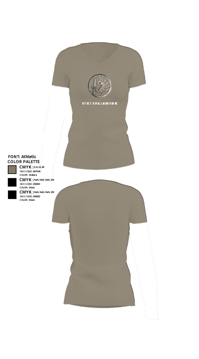 1st Det. Royal Lao Airborne 88518562 Women's Short Sleeve V-neck Shirt - 64
