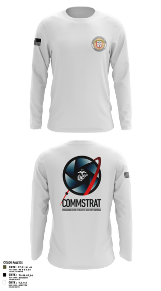 Long Sleeve Performance Shirt, MCRDPI COMMSTRAT, Marines, Teamtime, Team time, sublimation, custom sports apparel, team uniforms, spirit wear, spiritwear, sports uniforms, custom shirts, team store, custom team store, fundraiser sports, apparel fundraiser