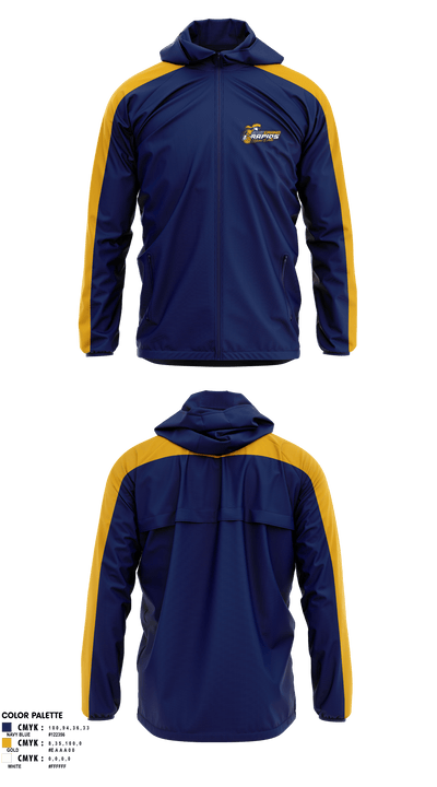 East Grand Rapids High School Water Polo 80527582 Windbreaker - 3
