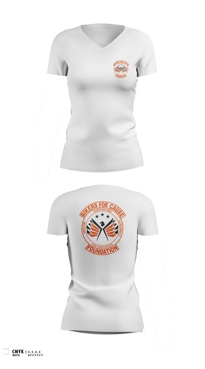 Bikers For Cause Foundation 91283593 Women's Short Sleeve V-neck Shirt - 5