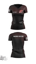 Wagner Girls Soccer 15731478 Women's Short Sleeve V-neck Shirt - 1