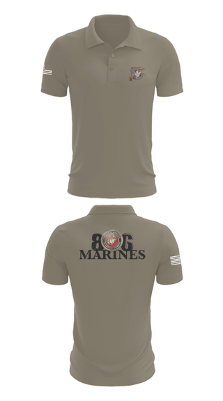Short Sleeve Performance Polo, 806 MarinesBoots and Badges of the South Plains, Fire Department, Teamtime, Team time, sublimation, custom sports apparel, team uniforms, spirit wear, spiritwear, sports uniforms, custom shirts, team store, custom team store, fundraiser sports, apparel fundraiser
