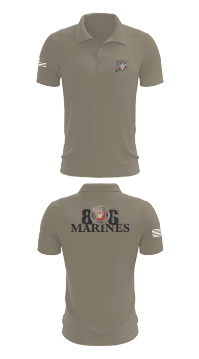 806 Marines 13874790 Short Sleeve Performance Polo - 67