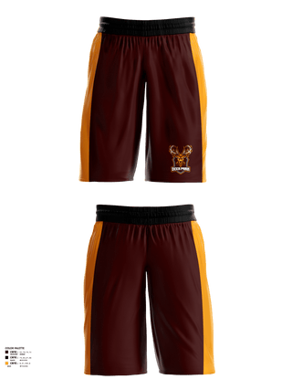 Mens Basketball Shorts, Deer park bucks, Men's Basketball, Teamtime, Team time, sublimation, custom sports apparel, team uniforms, spirit wear, spiritwear, sports uniforms, custom shirts, team store, custom team store, fundraiser sports, apparel fundraiser