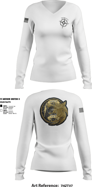 Women's Long Sleeve Vneck Shirt, NIRT, Police, Teamtime, Team time, sublimation, custom sports apparel, team uniforms, spirit wear, spiritwear, sports uniforms, custom shirts, team store, custom team store, fundraiser sports, apparel fundraiser