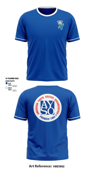 AYSO AREA 10V 37411197 Short Sleeve Performance Shirt - 1