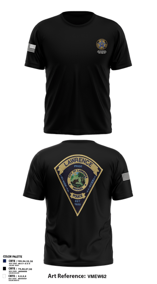 Old School Cotton Feel Shirt, Lawrence Police FOP 1599, Police, Teamtime, Team time, sublimation, custom sports apparel, team uniforms, spirit wear, spiritwear, sports uniforms, custom shirts, team store, custom team store, fundraiser sports, apparel fundraiser