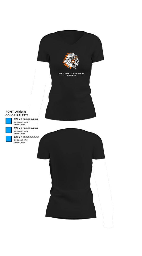 Women's Short Sleeve Vneck Shirt, Rural Retreat High School Volleyball, Women's Volleyball, Teamtime, Team time, sublimation, custom sports apparel, team uniforms, spirit wear, spiritwear, sports uniforms, custom shirts, team store, custom team store, fundraiser sports, apparel fundraiser