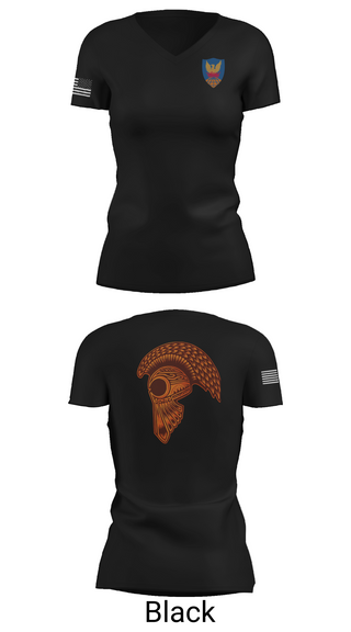 Women's Short Sleeve Vneck Shirt, HHC, 311th (T)SC, , Teamtime, Team time, sublimation, custom sports apparel, team uniforms, spirit wear, spiritwear, sports uniforms, custom shirts, team store, custom team store, fundraiser sports, apparel fundraiser