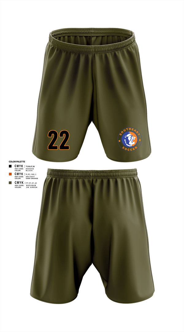 Athletic Shorts With Pockets, Southeast Soccer, Men's Soccer, Teamtime, Team time, sublimation, custom sports apparel, team uniforms, spirit wear, spiritwear, sports uniforms, custom shirts, team store, custom team store, fundraiser sports, apparel fundraiser