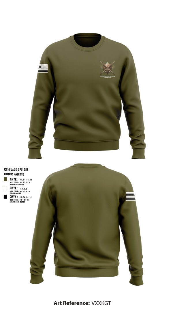 Crew Neck Sweatshirt, National Guard Marksmanship Training Center, National Guard, Teamtime, Team time, sublimation, custom sports apparel, team uniforms, spirit wear, spiritwear, sports uniforms, custom shirts, team store, custom team store, fundraiser sports, apparel fundraiser