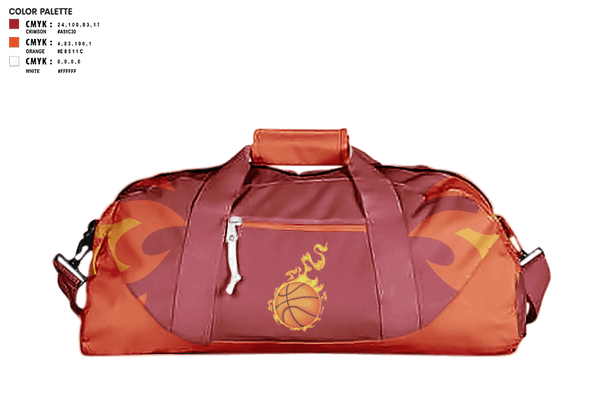 Duffle Bag, Houston hot shots, Men's Basketball, Teamtime, Team time, sublimation, custom sports apparel, team uniforms, spirit wear, spiritwear, sports uniforms, custom shirts, team store, custom team store, fundraiser sports, apparel fundraiser