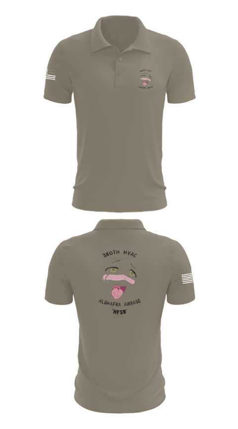 Short Sleeve Performance Polo, 380th HVAC, , Teamtime, Team time, sublimation, custom sports apparel, team uniforms, spirit wear, spiritwear, sports uniforms, custom shirts, team store, custom team store, fundraiser sports, apparel fundraiser