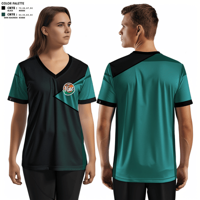 Vine 70682058 Women's Short Sleeve V-neck Shirt - 2