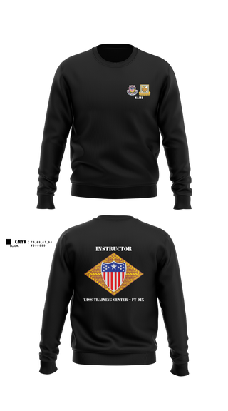 Crew Neck Sweatshirt, 80th TC, TTC-Dix, Army, Teamtime, Team time, sublimation, custom sports apparel, team uniforms, spirit wear, spiritwear, sports uniforms, custom shirts, team store, custom team store, fundraiser sports, apparel fundraiser