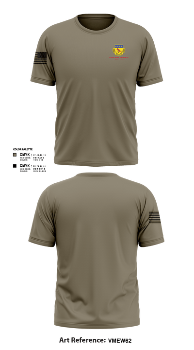Alpha BTRY 2/138th FA 84014015 Short Sleeve Performance Shirt - 102