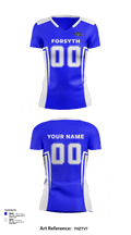 Forsyth High School Volleyball 13165035 Women's Short Sleeve V-neck Shirt - 83