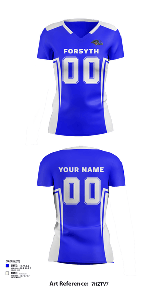 Women's Short Sleeve Vneck Shirt, Forsyth High School Volleyball, Women's Volleyball, Teamtime, Team time, sublimation, custom sports apparel, team uniforms, spirit wear, spiritwear, sports uniforms, custom shirts, team store, custom team store, fundraiser sports, apparel fundraiser