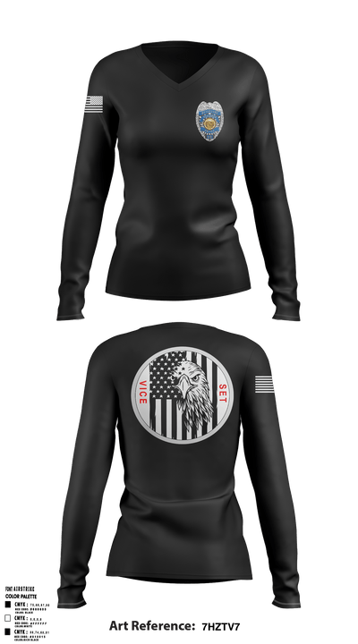 Vice Narcotics 60777330 Women's Long Sleeve V-neck Shirt - 1