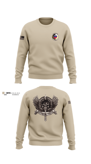 Crew Neck Sweatshirt, 27 SOSFS, Air Force, Teamtime, Team time, sublimation, custom sports apparel, team uniforms, spirit wear, spiritwear, sports uniforms, custom shirts, team store, custom team store, fundraiser sports, apparel fundraiser