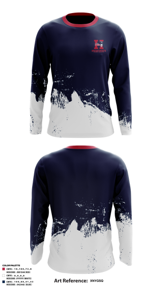 Long Sleeve Performance Shirt, Heritage Patriots Cross Country, Cross Country, Teamtime, Team time, sublimation, custom sports apparel, team uniforms, spirit wear, spiritwear, sports uniforms, custom shirts, team store, custom team store, fundraiser sports, apparel fundraiser