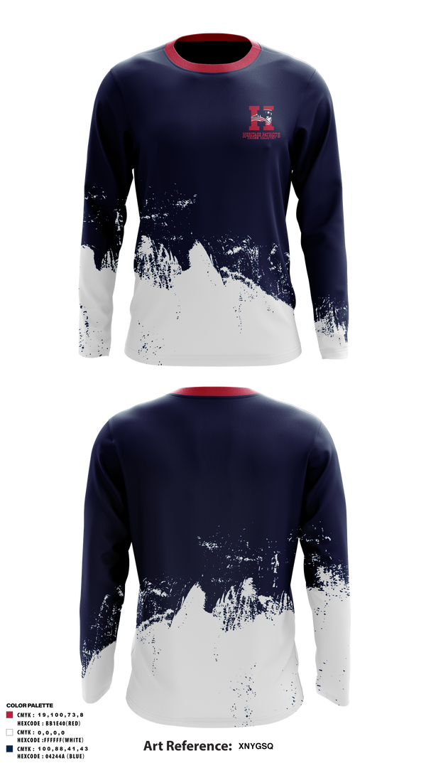 Long Sleeve Performance Shirt, Heritage Patriots Cross Country, Cross Country, Teamtime, Team time, sublimation, custom sports apparel, team uniforms, spirit wear, spiritwear, sports uniforms, custom shirts, team store, custom team store, fundraiser sports, apparel fundraiser