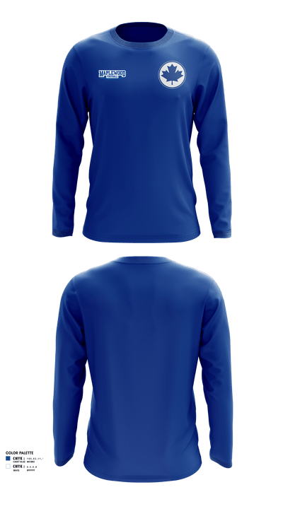 MAPLEWOOD FOOTBALL 88193662 Long Sleeve Performance Shirt - 16