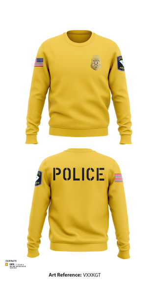 Crew Neck Sweatshirt, New Ellenton Police Department, Police, Teamtime, Team time, sublimation, custom sports apparel, team uniforms, spirit wear, spiritwear, sports uniforms, custom shirts, team store, custom team store, fundraiser sports, apparel fundraiser