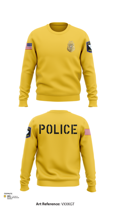 New Ellenton Police Department 612730 Crew Neck Sweatshirt - 2