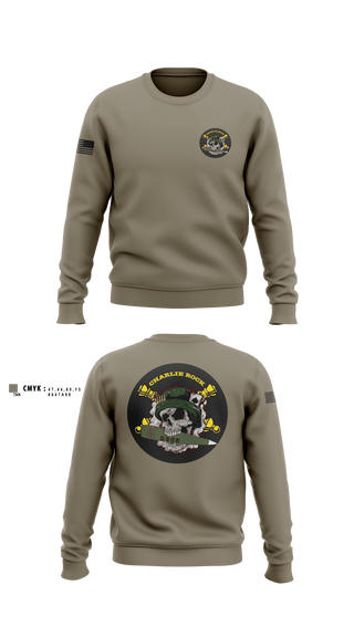 Crew Neck Sweatshirt, Charlie rock, Army, Teamtime, Team time, sublimation, custom sports apparel, team uniforms, spirit wear, spiritwear, sports uniforms, custom shirts, team store, custom team store, fundraiser sports, apparel fundraiser