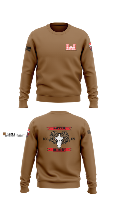 836 Engineer Company SAPPER 18446869 Crew Neck Sweatshirt - 1