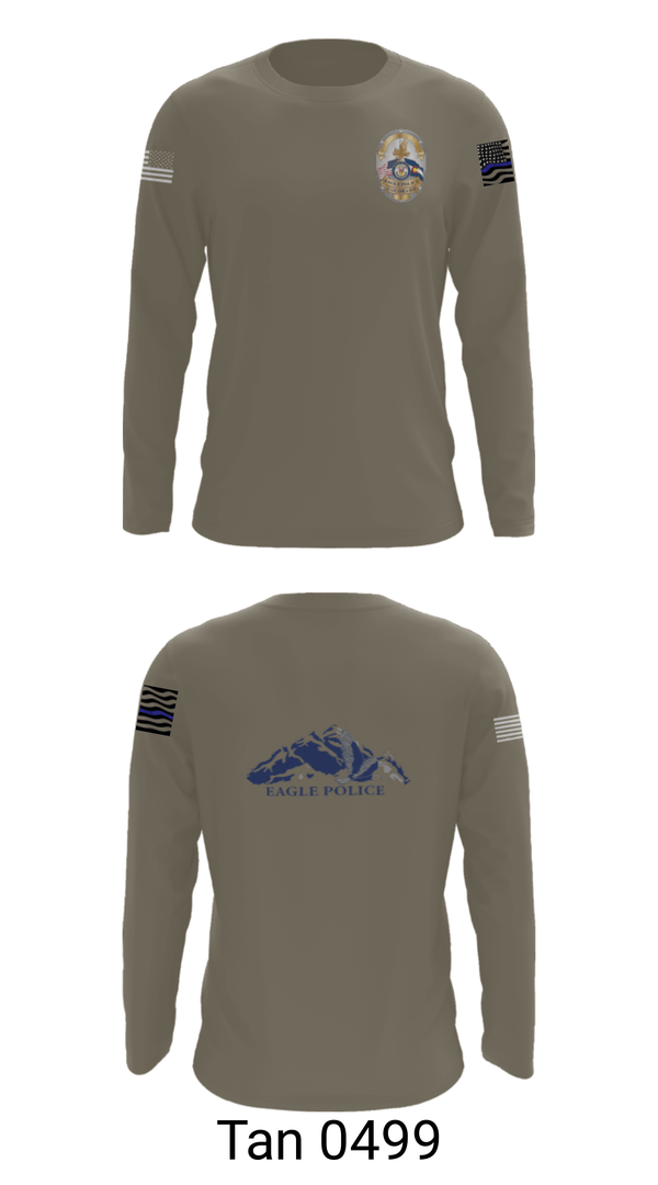 Long Sleeve Performance Shirt, Eagle Police Department, Police, Teamtime, Team time, sublimation, custom sports apparel, team uniforms, spirit wear, spiritwear, sports uniforms, custom shirts, team store, custom team store, fundraiser sports, apparel fundraiser