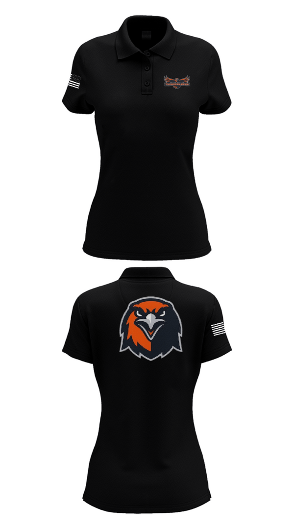 Women's Short Sleeve Performance Polo, Thunderhawks, Baseball, Teamtime, Team time, sublimation, custom sports apparel, team uniforms, spirit wear, spiritwear, sports uniforms, custom shirts, team store, custom team store, fundraiser sports, apparel fundraiser