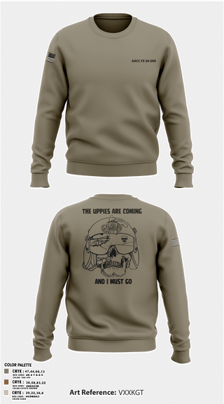 Crew Neck Sweatshirt, 42D FRSDAACC, Army, Teamtime, Team time, sublimation, custom sports apparel, team uniforms, spirit wear, spiritwear, sports uniforms, custom shirts, team store, custom team store, fundraiser sports, apparel fundraiser