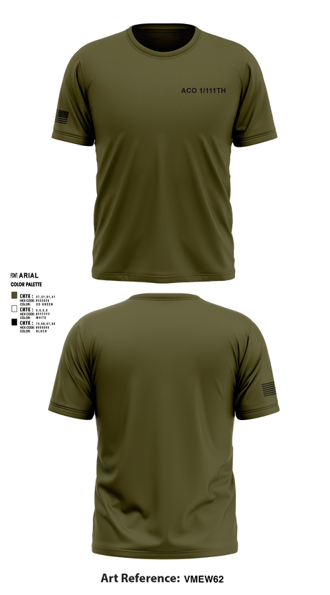 Short Sleeve Performance Shirt, Aco 1/111th, , Teamtime, Team time, sublimation, custom sports apparel, team uniforms, spirit wear, spiritwear, sports uniforms, custom shirts, team store, custom team store, fundraiser sports, apparel fundraiser