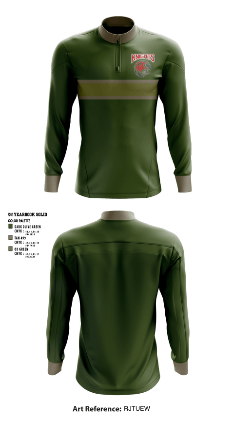 Quarter Zip Jacket, Knights, Men's Basketball, Teamtime, Team time, sublimation, custom sports apparel, team uniforms, spirit wear, spiritwear, sports uniforms, custom shirts, team store, custom team store, fundraiser sports, apparel fundraiser