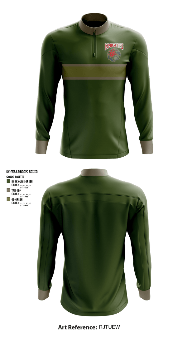 Quarter Zip Jacket, Knights, Men's Basketball, Teamtime, Team time, sublimation, custom sports apparel, team uniforms, spirit wear, spiritwear, sports uniforms, custom shirts, team store, custom team store, fundraiser sports, apparel fundraiser