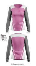 The rejects 21010546 Women's Long Sleeve V-neck Shirt - 1