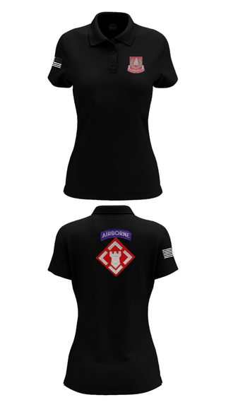 Women's Short Sleeve Performance Polo, 37th engineer bn, Army, Teamtime, Team time, sublimation, custom sports apparel, team uniforms, spirit wear, spiritwear, sports uniforms, custom shirts, team store, custom team store, fundraiser sports, apparel fundraiser