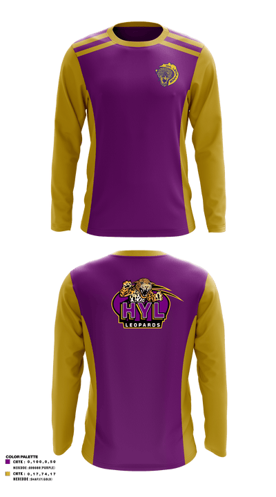 Hernando Youth League Football 89733507 Long Sleeve Performance Shirt - 1